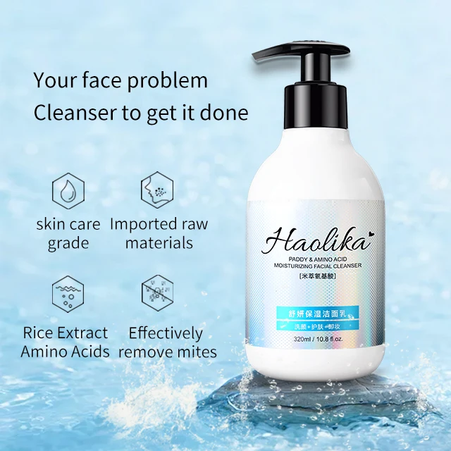 Private Label Vegan And Organic Fragrance Amino Acid Cleanser Gentle Clean Face Cleanser Gentle Bubble Face Cleanser