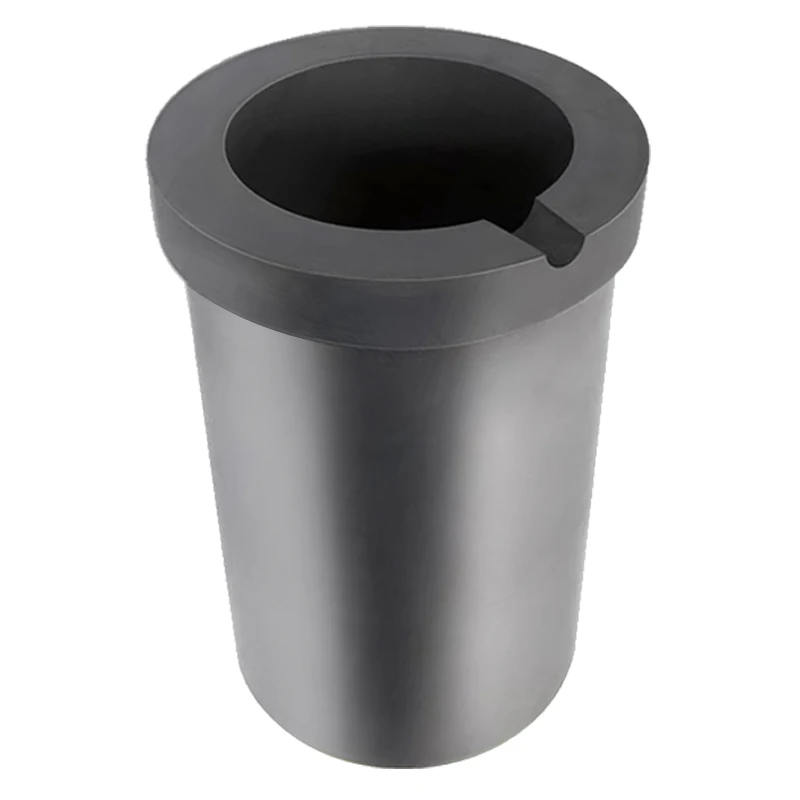 High purity graphite crucible with quartz jacket for medium and high frequency induction furnace melting gold, silver, and other