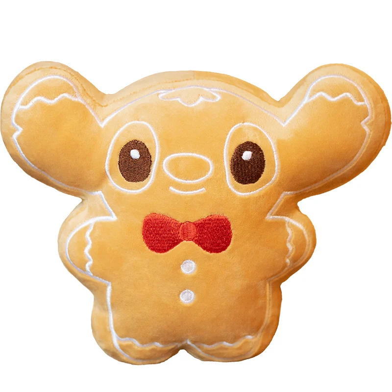 Wholesale custom Christmas gingerbread people, cartoon plush toys, Katie pillows, cute kids holiday decoration gifts