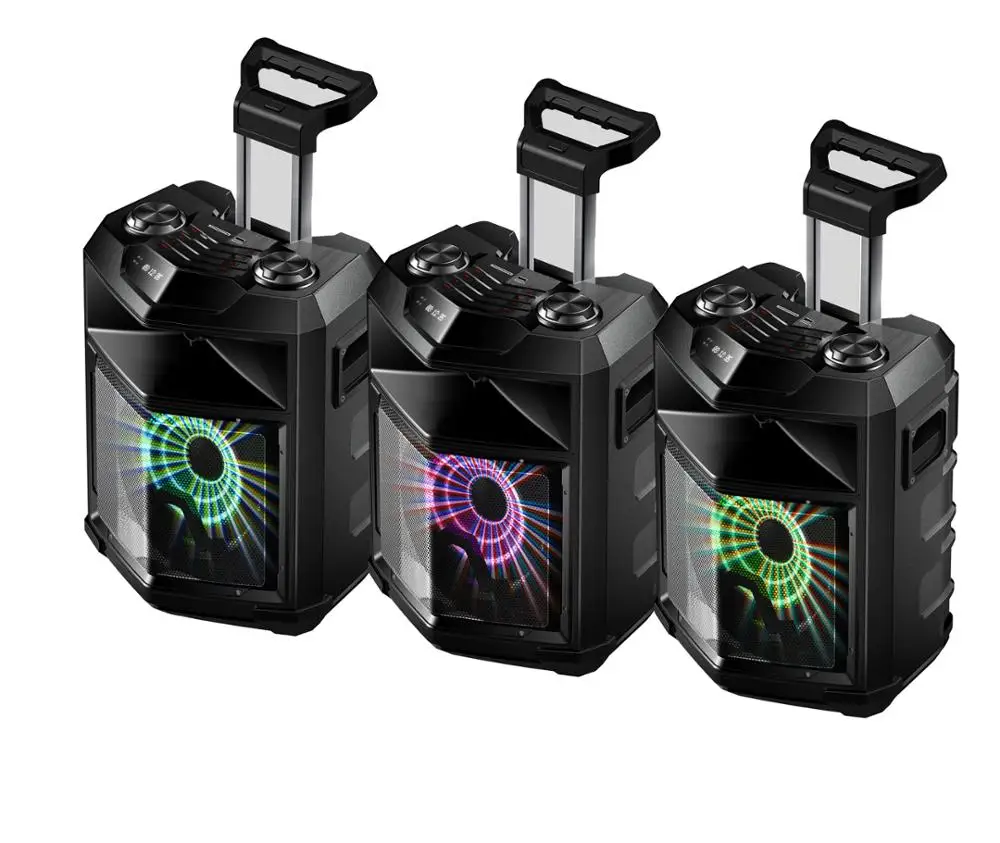 12V 7.5A Lead Acid Battery  Tms12-01 TEMEISHENG hot sell woofer active 12 inch portable trolley speaker with microphone