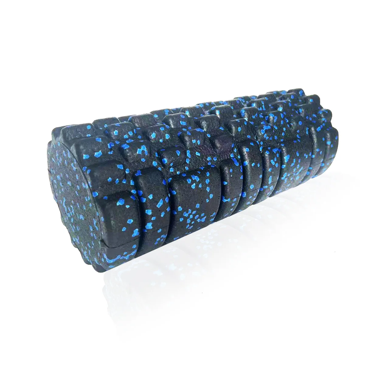 Retractable Athletic Foam Roller Bundle with Wavy Chirp Design, Blue EPE Foam for Back Massage and Personalized Options