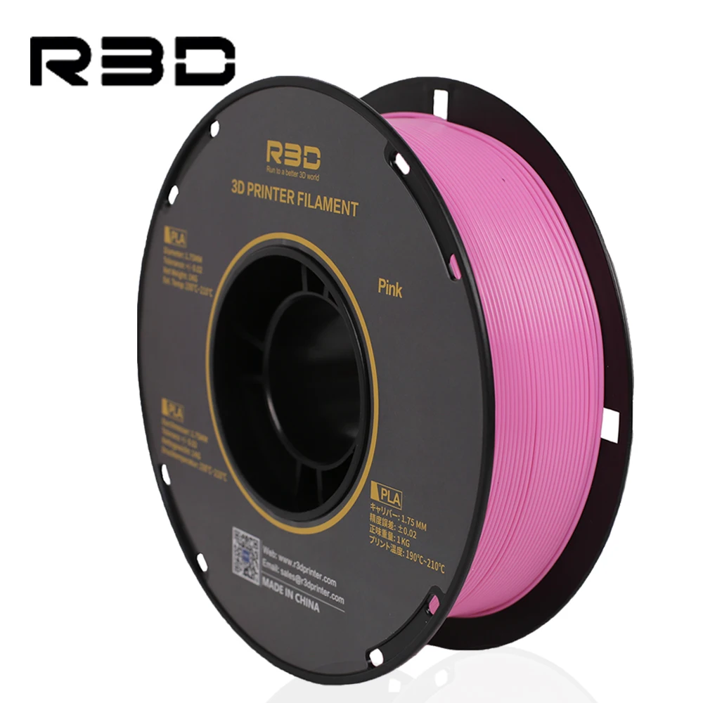 RoHS Hot sale  Pink 3d printer filament PLA PLA+ filament 1.75mm 1kg 5kg 0.5kg for 3d printing