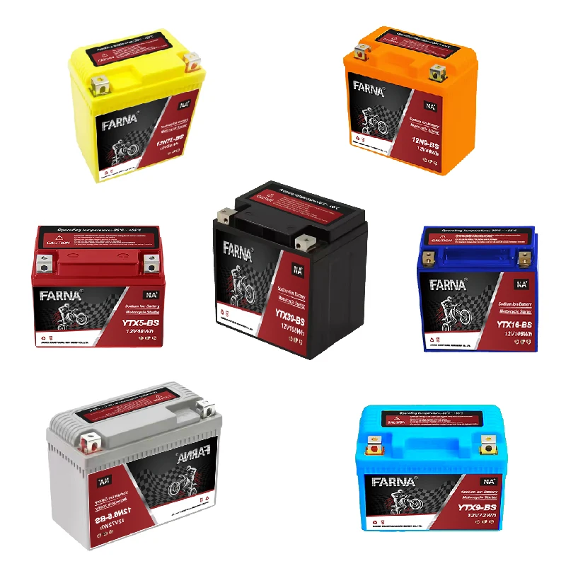 High CCA 9ah YTX16 High Quality Large Displacement 3000+ Cycle With BMS Motorcycle Battery Sodium-Ion