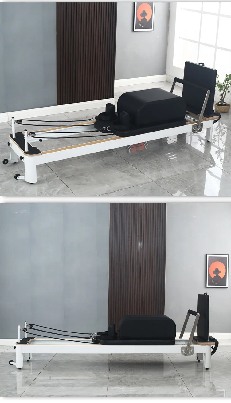 New Design Commercial Fitness Pilates Equipment Top Quality Professional Aluminium Pilates Reformer