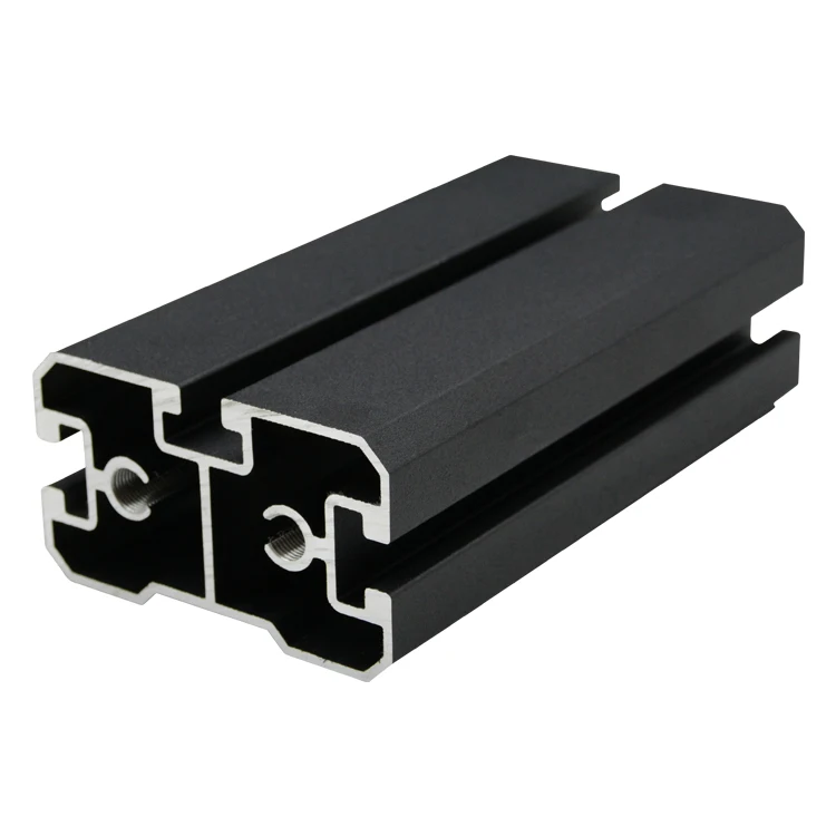 6m Customized Extruded Black Anodizing Industrial Aluminium Frame 4040 Aluminum Extrusion Profiles Manufacturer