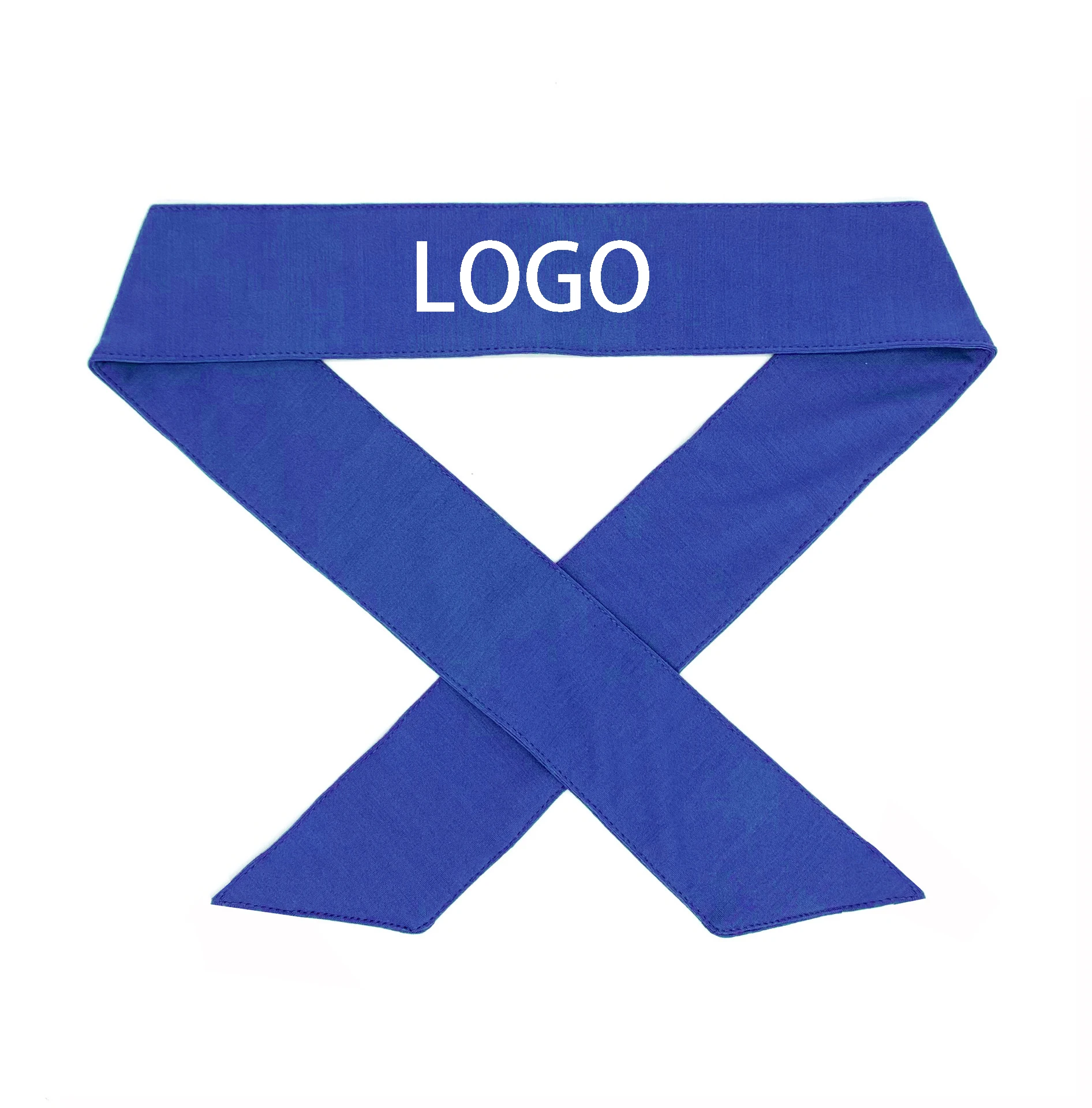 Wholesale Custom logo Workout Tennis Run Head Edge Scarf Sweatband Sports Elastic Tie Back Headband For Men Women