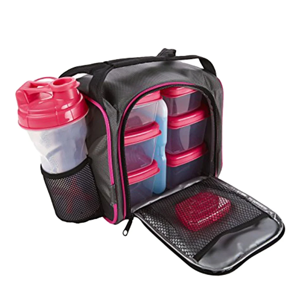 Lunch Bag Meal Prep Tote Fitness Food Customized Insulated Cooler Custom DOT Fabric With Aluminum 7 Workdays OEM and ODM