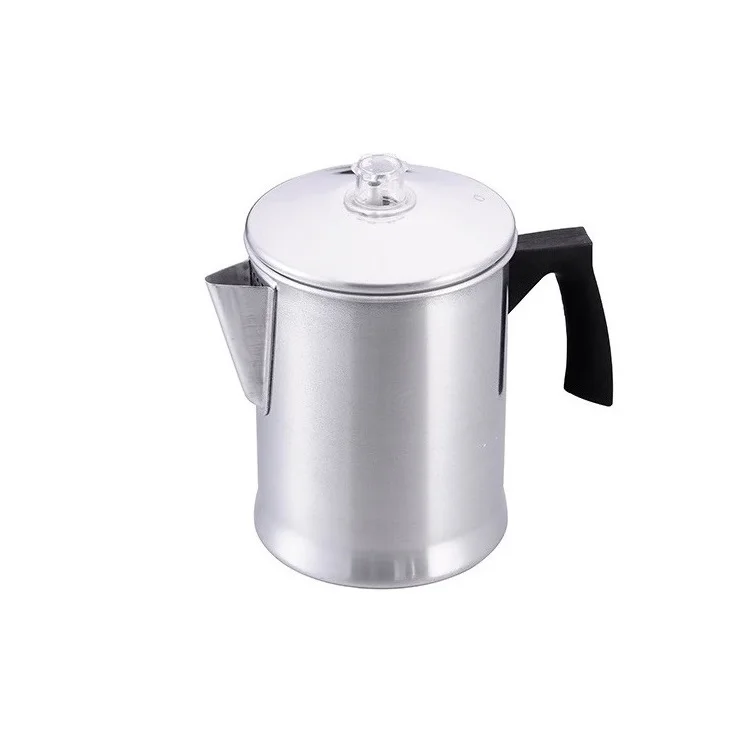 China Cheap 7 Cups Coffee Percolator Camping Outdoor Kitchen Portable Water Kettle