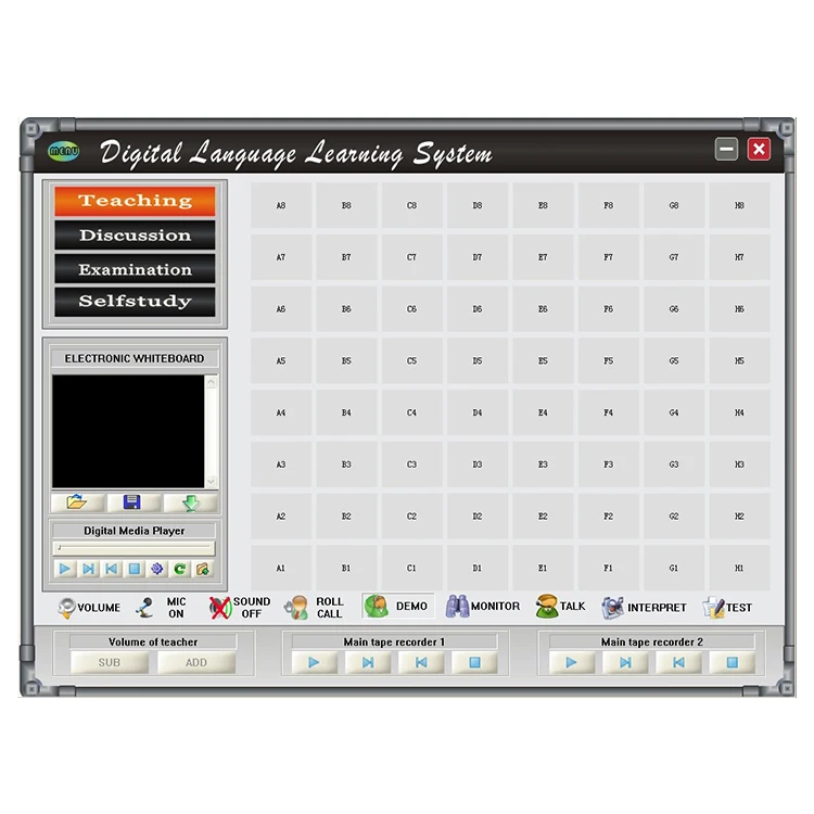 Wholesale high quality multimedia digital Interactive language lab translation learning system equipment