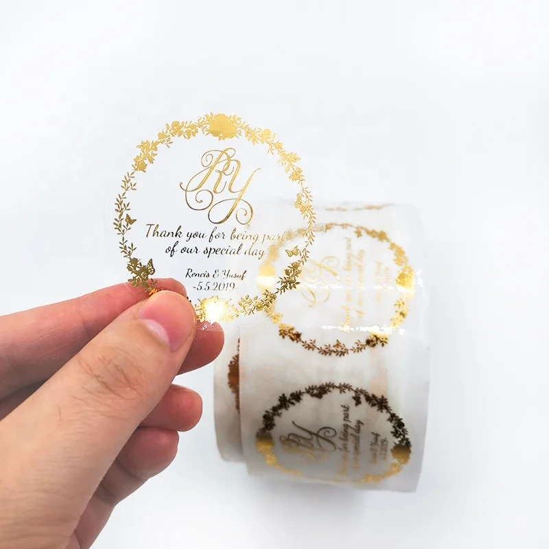 Custom Transparent Plastic Pvc Round Sticker Printing Sheet Self Adhesive Clear Vinyl Sticker Label