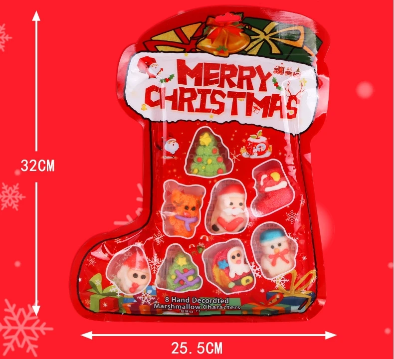 Christmas Boots Shaped Candy Packaging Bags Candies and Sweets