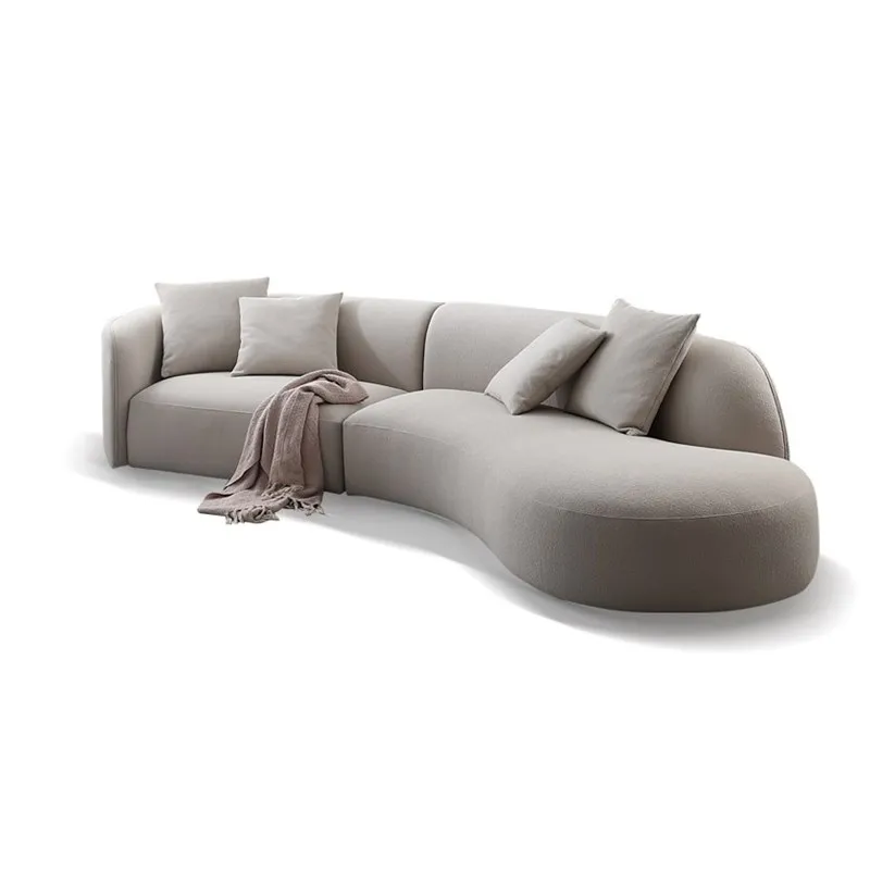 
 Диван для гостиной в современном стиле с кофейной стойкой и подставкой для телевизора  