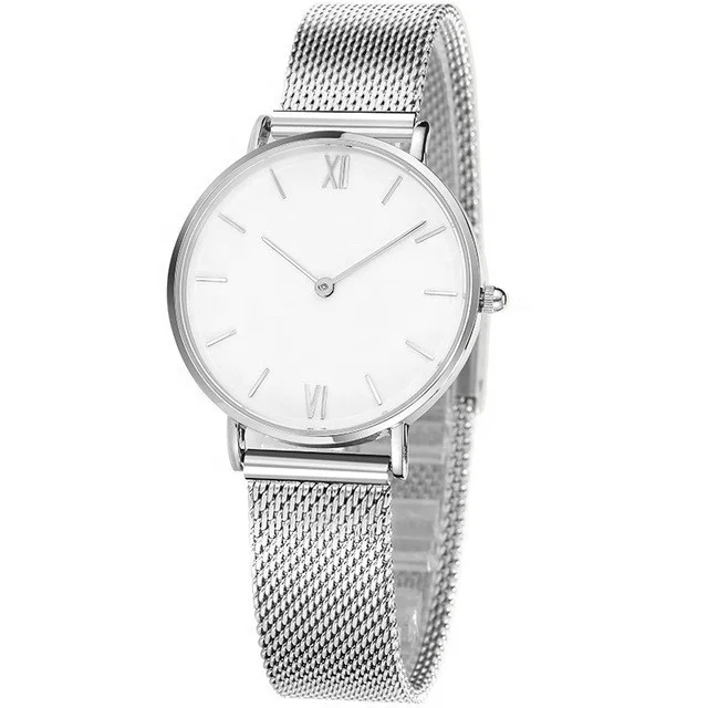 Brand Your Own Logo Rose Gold Mesh Band Wrist watch women ladies mens custom watches nice men