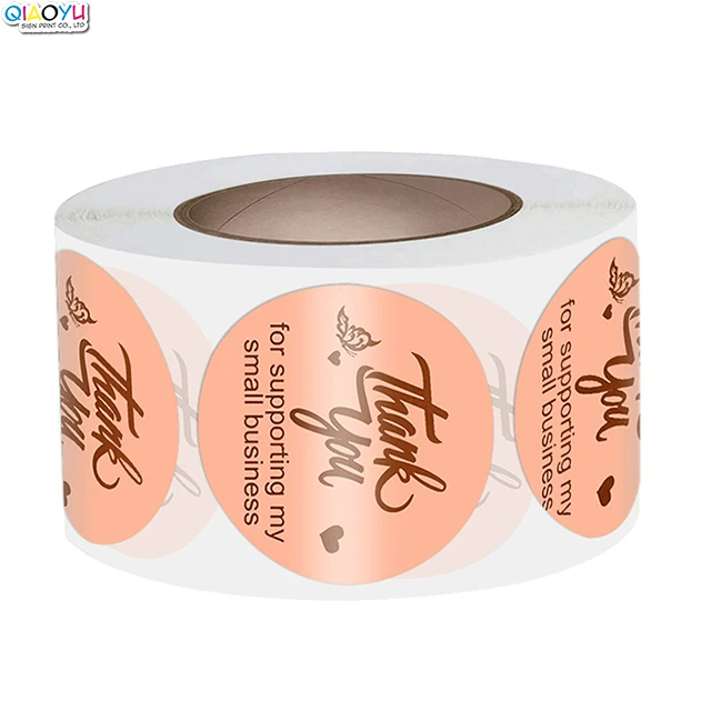 2021 Thank You For Supporting My Small Business Sticker 500pcs For Gift