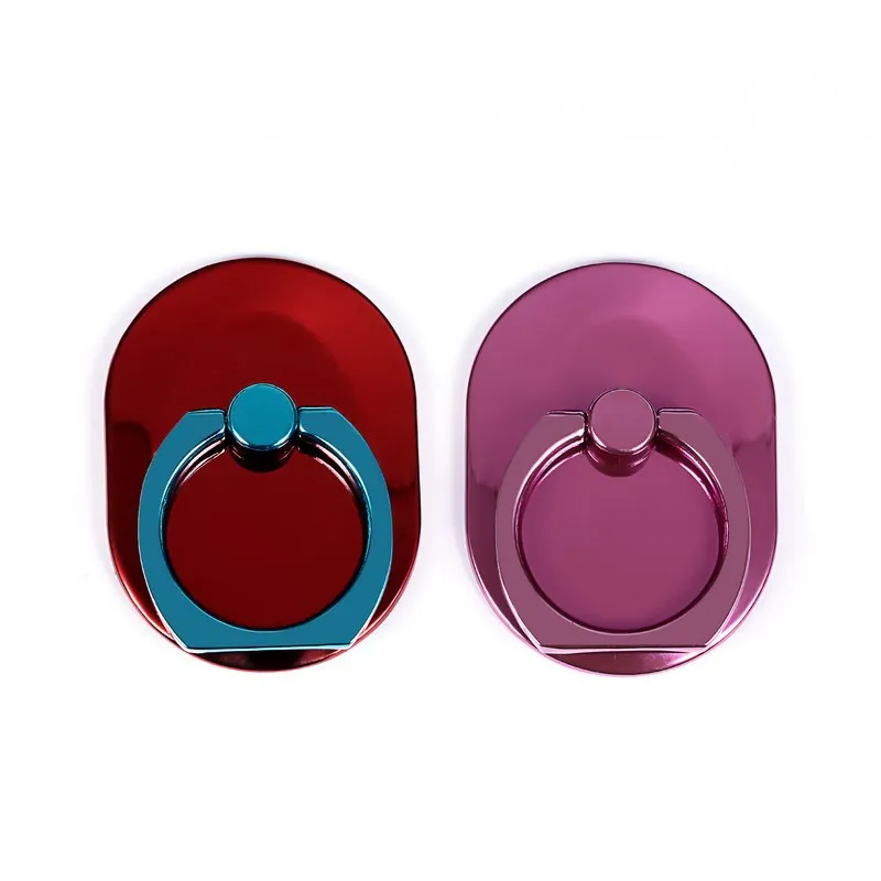 Universal Mobile Phone Finger Ring Holder Stick On Flat Grip Stand Rotate holder&stand with car hook