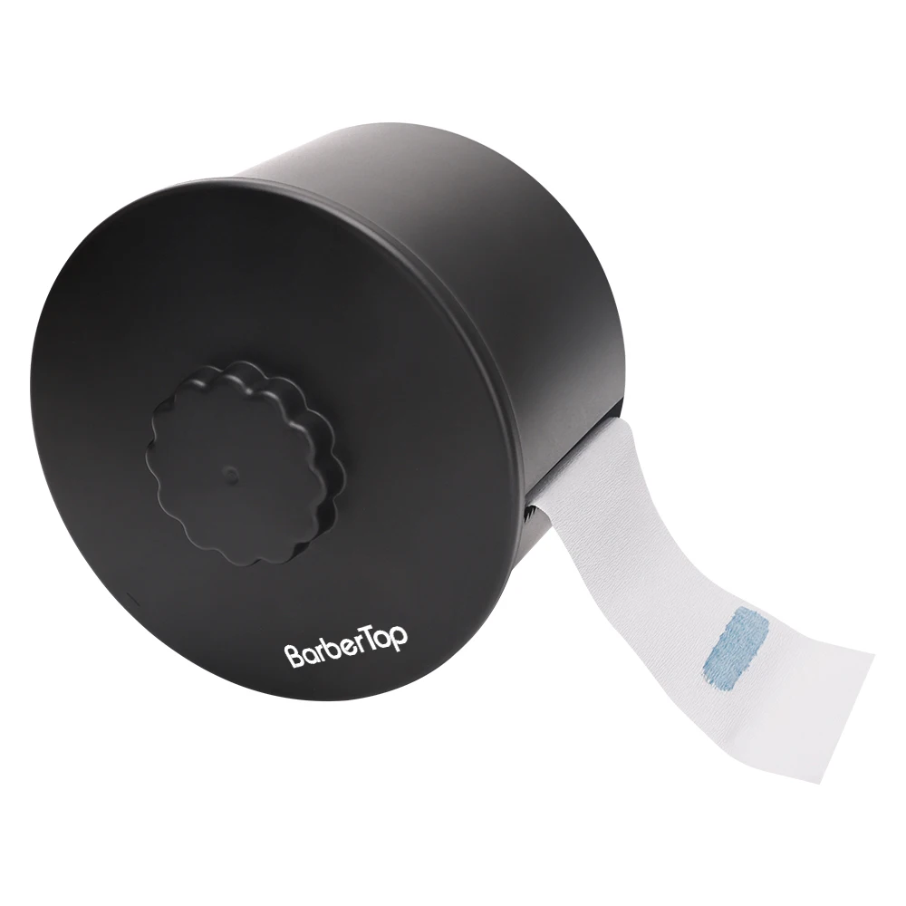Salon Beauty Barbershop Supplies Disposable Neck Strip Paper Barber Tissue Collar Storage Box