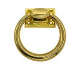 HUAWEI Furniture Hardware Fittings Accessories Classic Gold And Chrome Antique Big Ring Zinc Alloy Metal Cabinet Knobs Handles