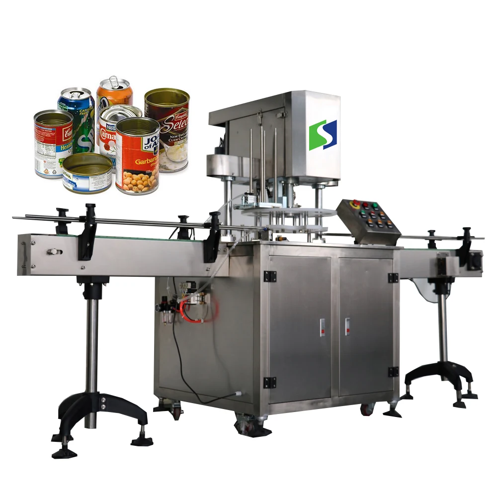 Factory direct full automatic plastic can sealer aluminum can seamer machine tin can tinplate sealing machine