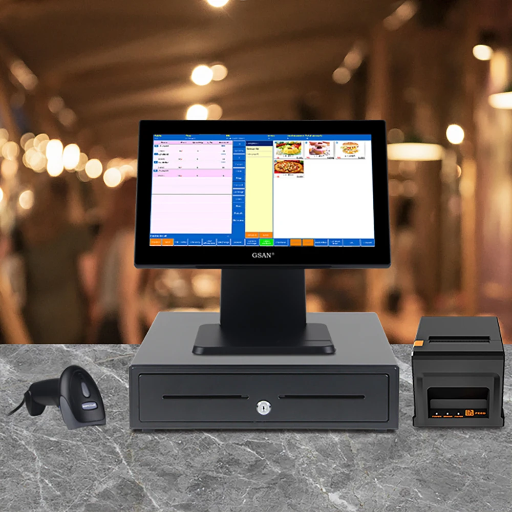 Simple Design Capacitive Touch Screen Pos Machine Smart Cash Register Pos System For Supermarket