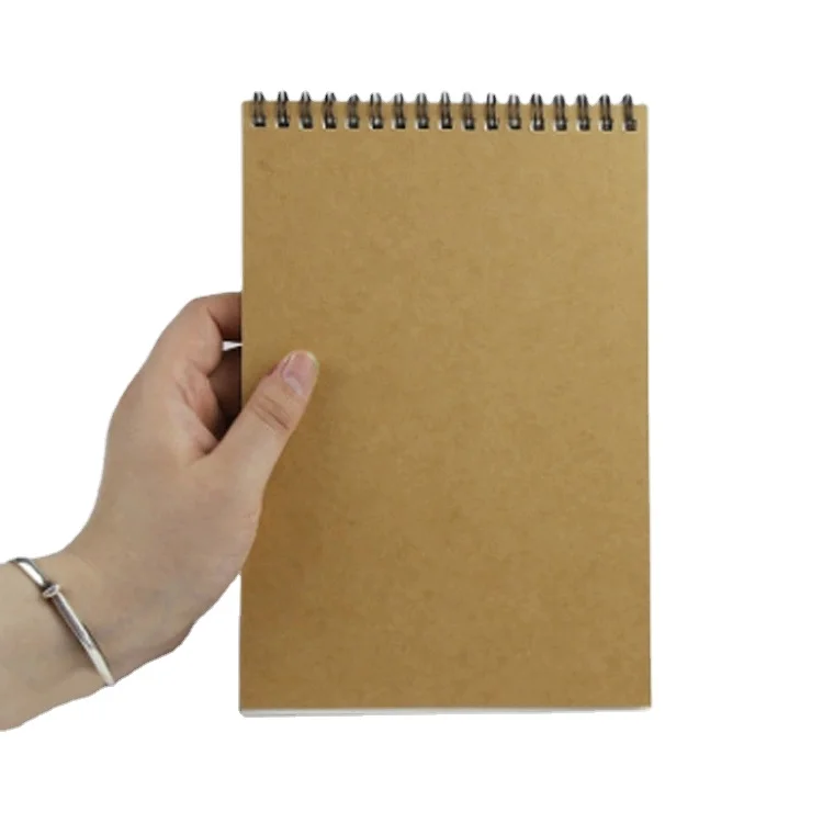 Custom LOGO drawing book 160g A4 A3 A5 A6 sketch book cowhide thick backboard color printing coil book