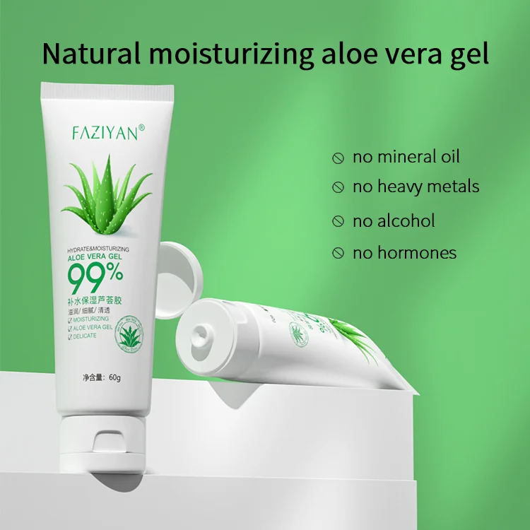 Faziyan Aloe Vera 99% Natural Aloe Vera Gel Hydrating Nourishing face skin Aloe Vera Gel
