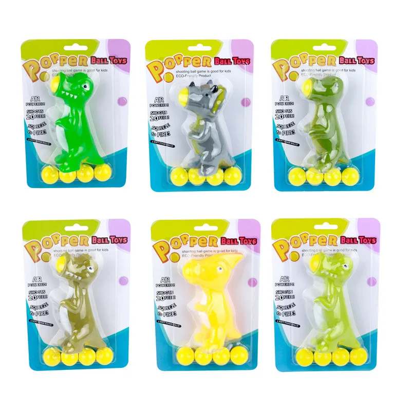 Wholesale Novelty New Design Decompressing Popper Dinosaur Penguin Toy  Pop Ball Popper Fidget Squeeze Toy 3d Ball Stick