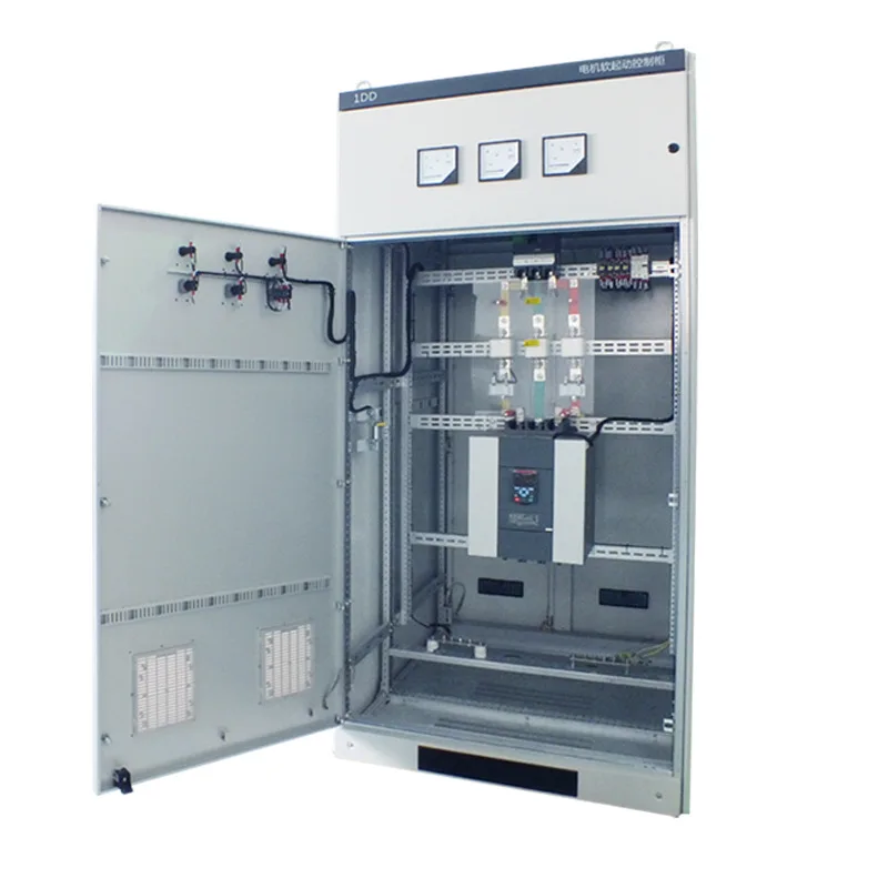Online motor soft starting cabinet fan water pump soft starting high and low pressure  control  panel complete set manufacturers