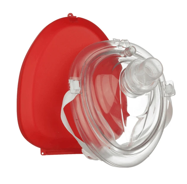 Wholesale Red Mouth to Mouth Breathing Training CPR Pocket Mask for First Aid