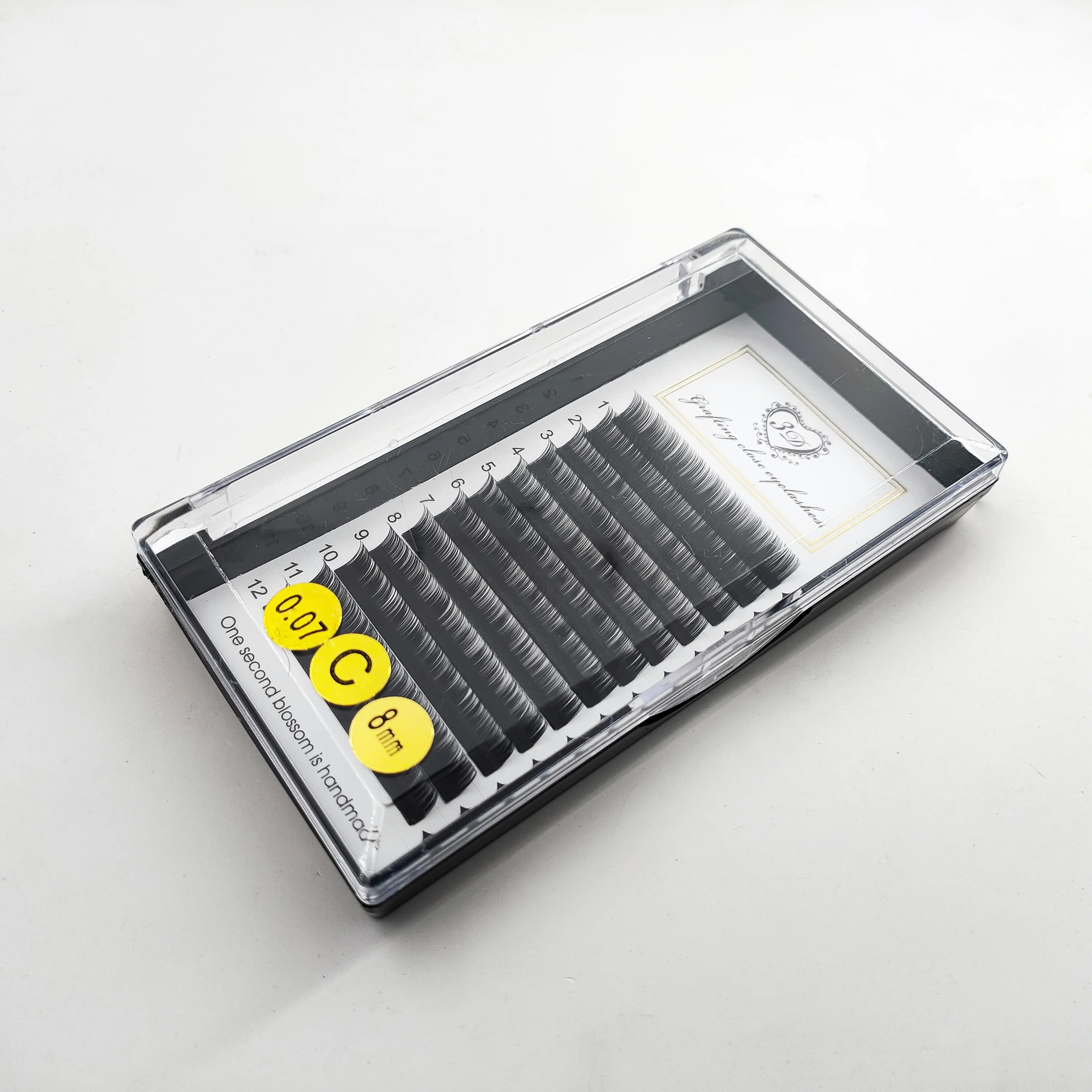 2021 wxx eyelashes wholesale .05 .07 lashes D curl easy fanning mega volume eyelash extensions