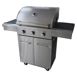 650 x 425 mm Cooking Area Barbecue Gas Grill with 3 Burner BBQ grill factory supply directly