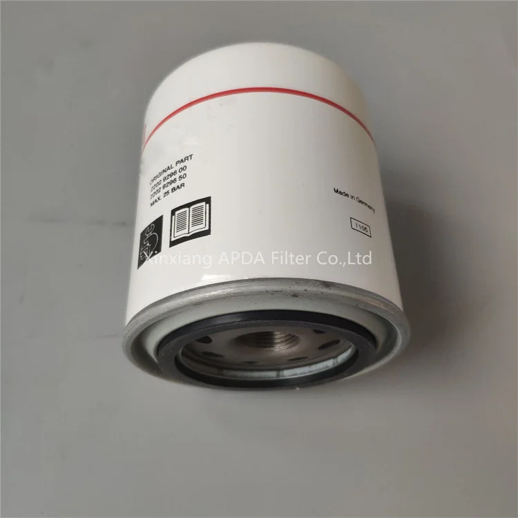High quality air compressor spin-on oil filter cartridge 2202929600