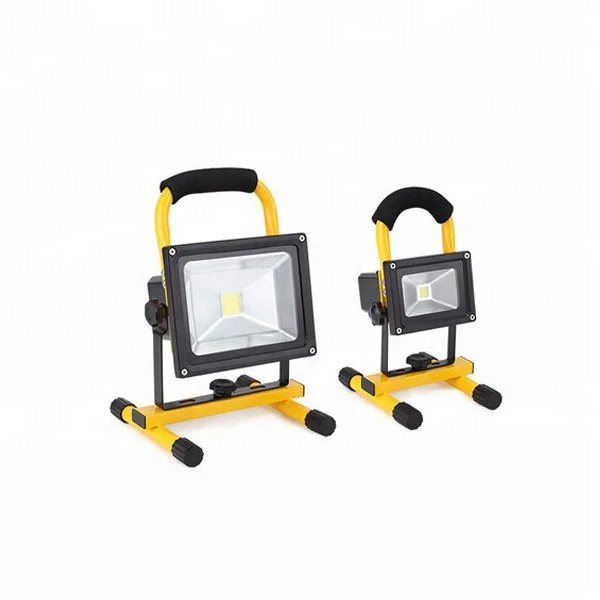10W 1000lm outdoor cob work light rechargeable led flood light portable 2018 2019 2020 hotselling