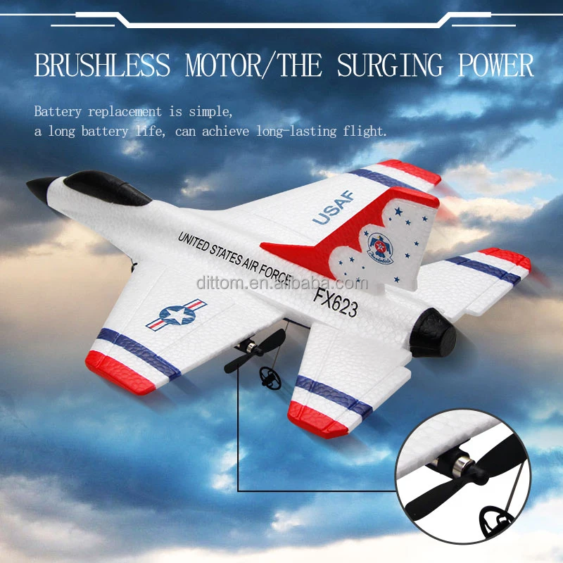 F16 USAF Rc War Airplane FX623 2CH 3Axis Gyros EPP Foam Fighter Glider Airplane Toys