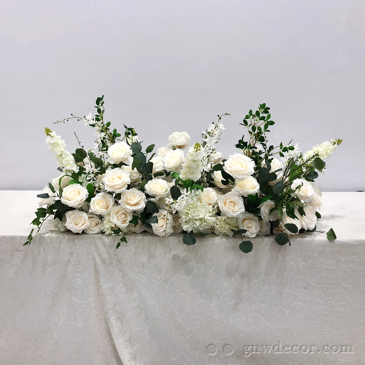 For Wedding Silk Orchid Bouquet Valentine Rose Centerpieces Marriage Greenery Garland Flower Aisle Runner