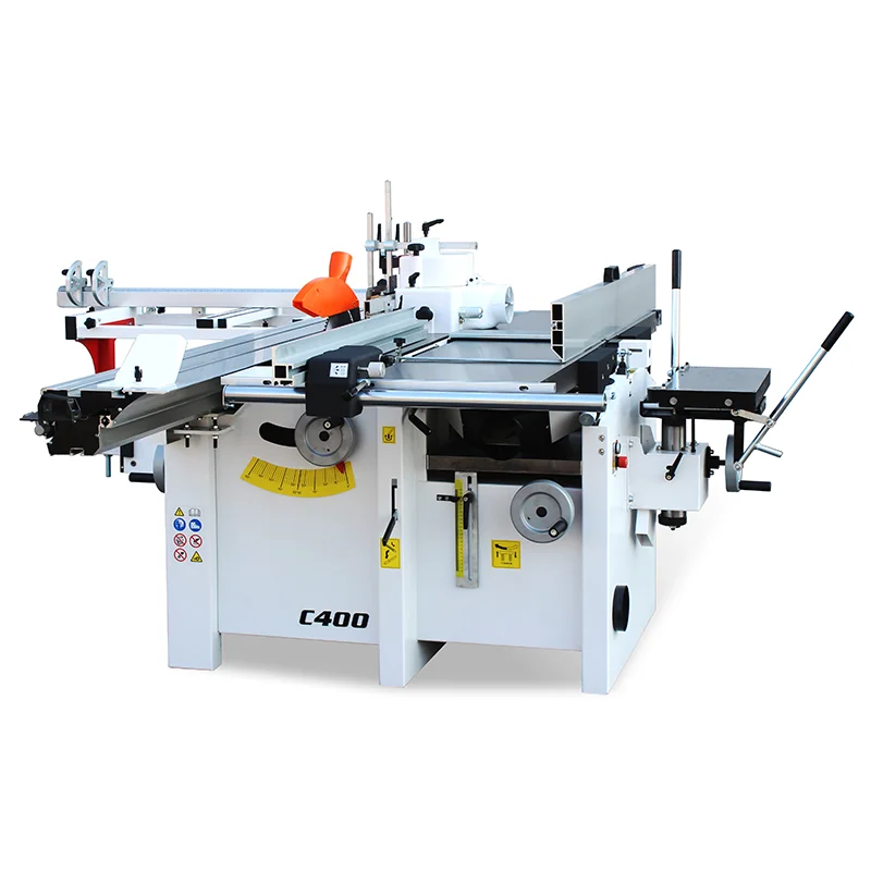 Combined woodworking machine C400 model with 5 functions in 1 wood surface planer thicknesser  mortiser spindle moulder