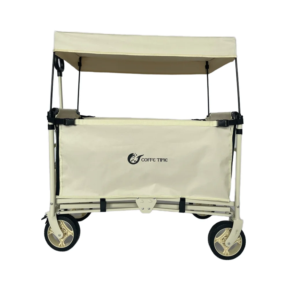 Folding Platform Trolley hand trolley cart Trailer Dolly Mover Trolley Hand Cart collapsible wagon with canopy