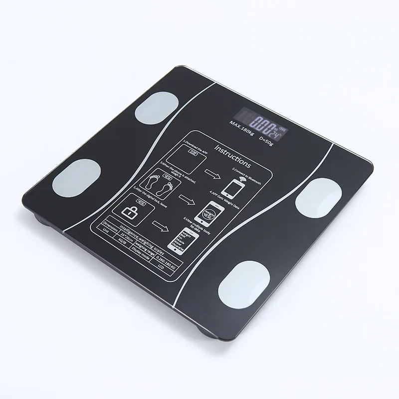 Household Smart Bmi Electronic Smoothly Delicate Design Digital Bathroom Bluetooth Body Fat Scale for Gym