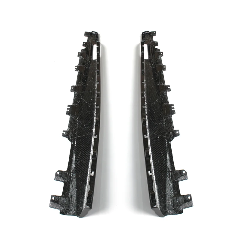 Dry Carbon Fiber Car Side Skirts for X5 G05 X6 G06 M Style Auto Body Exterior Trim Side Lower Spoiler
