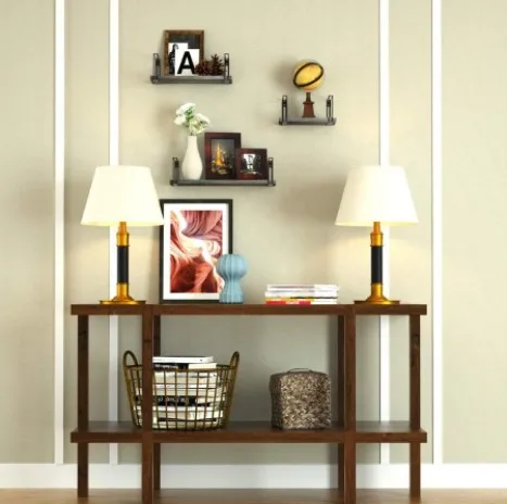 Новинка 2021, набор из 3 плавающих полок, деревянные настенные полки в деревенском стиле, настенная плавающая полка для свободной группы спальни