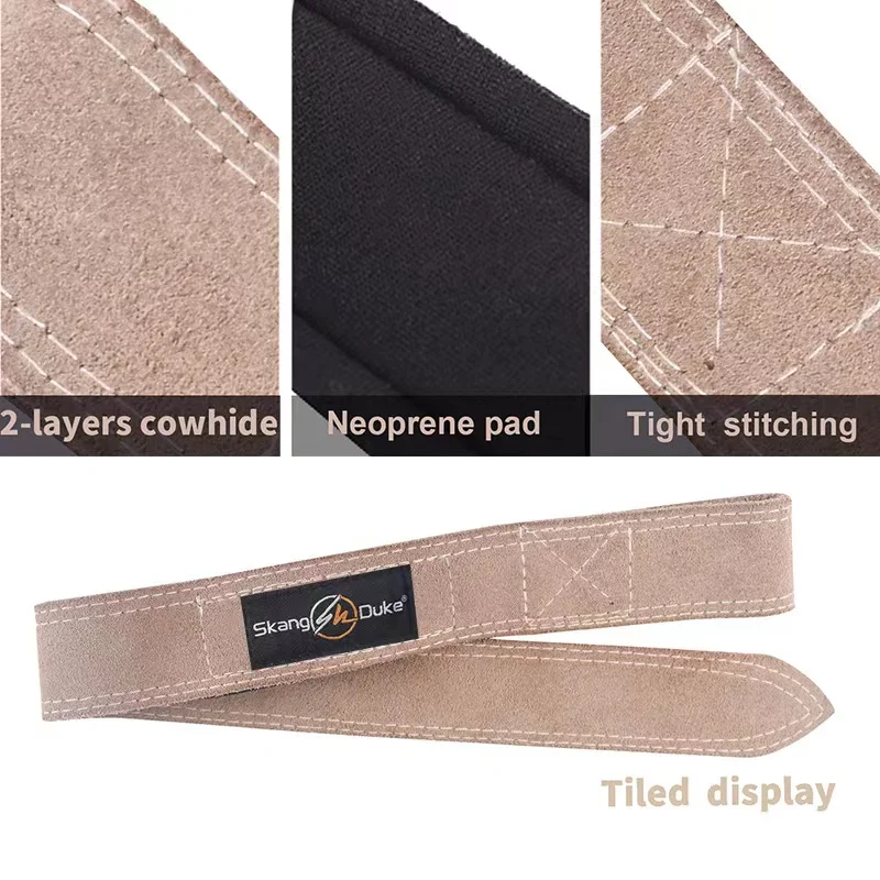 Weightlifting leather belt strength lift cowhide belt weightlifting straps power lifting strap