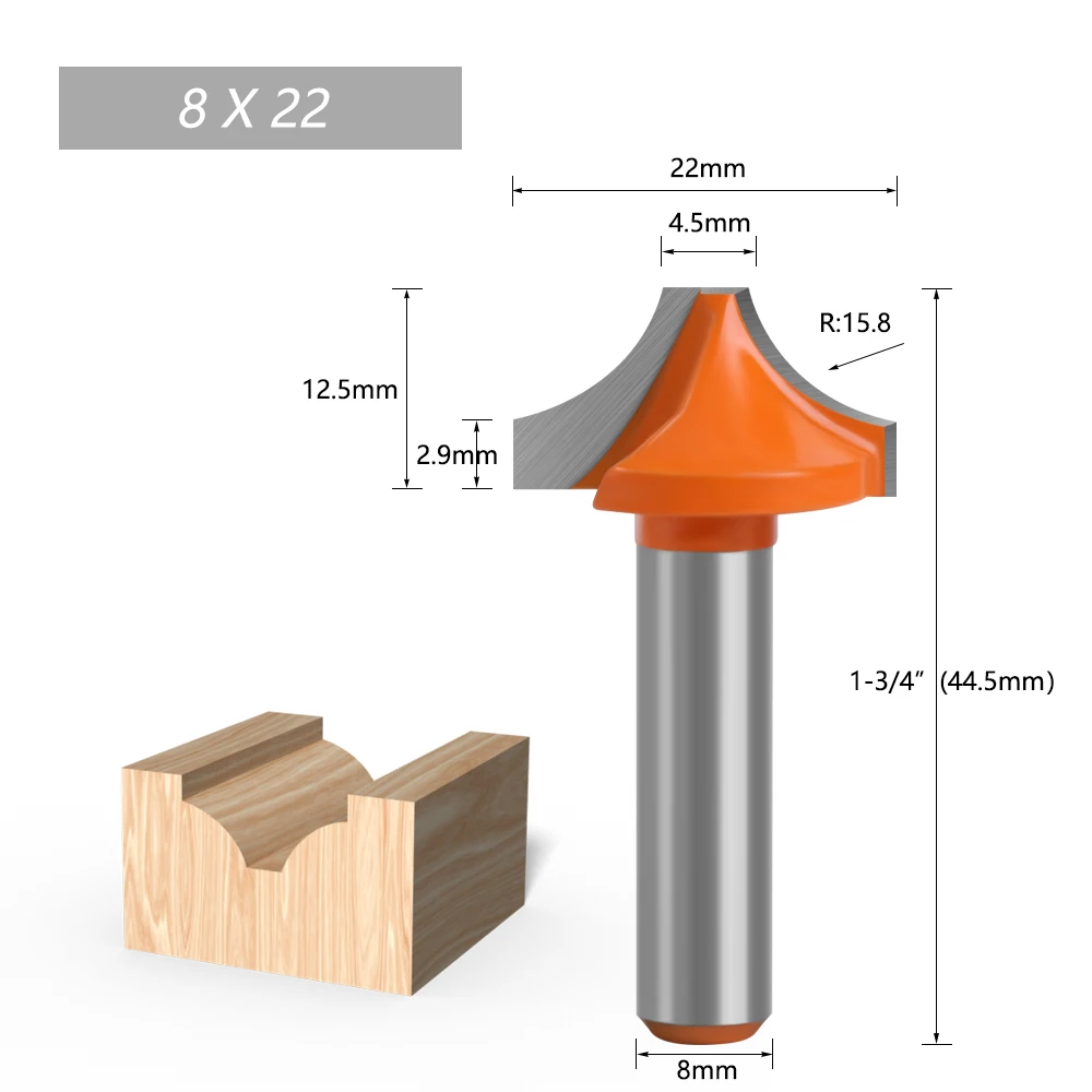 8mm shank Opening Carving Woodworking Tools Engraving Machine Milling Cutter Tungsten Solid Router Bit Carbide End mill-C C08032