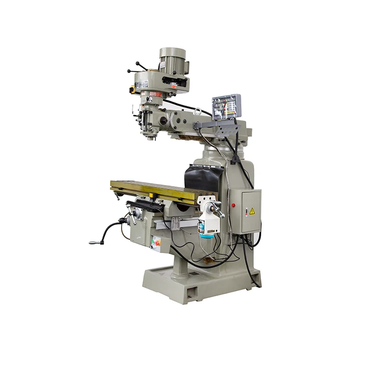 Vertical Turret Milling  Slanting Angle Of Milling Head 45 Degree   High Quality Turret  Small Universal Milling Machine