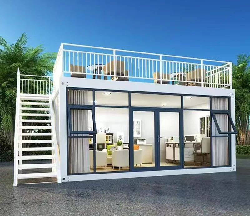 Quacent Luxury Mobile Tiny Home Customized Prefabricated Prefab Estate Cottage Hut Apartment Small Steel Structure Warehouse