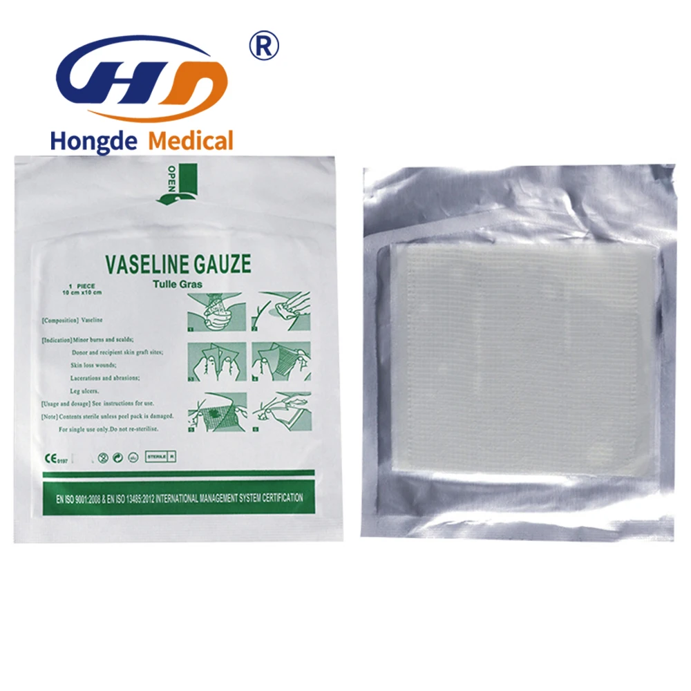 Paraffin GauzeSofra Tulle Dressing Pad Petrolatum For Wound Care Paraffin Gauze