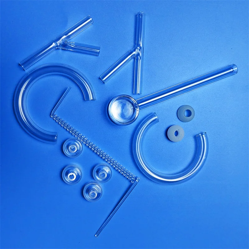 Factory manufacture polished 99.99% Pure Quartz Custom Opaque Quartz Flange Fused Quartz Glass Tube