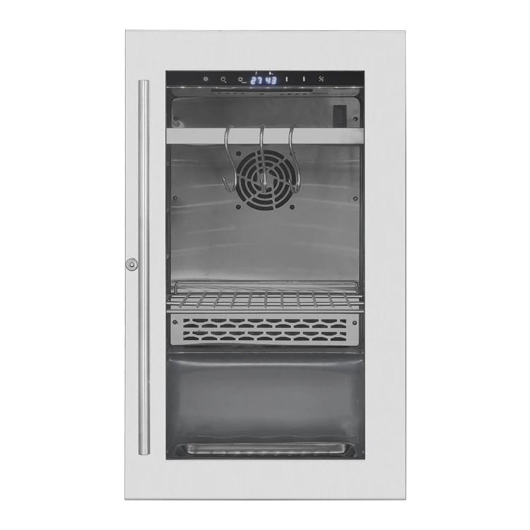 Household Small Beef Display Fridge Uv Light Dry Age Meat Aging Refrigerator Machine Metal Stainless Steel Door Modern 1 Years