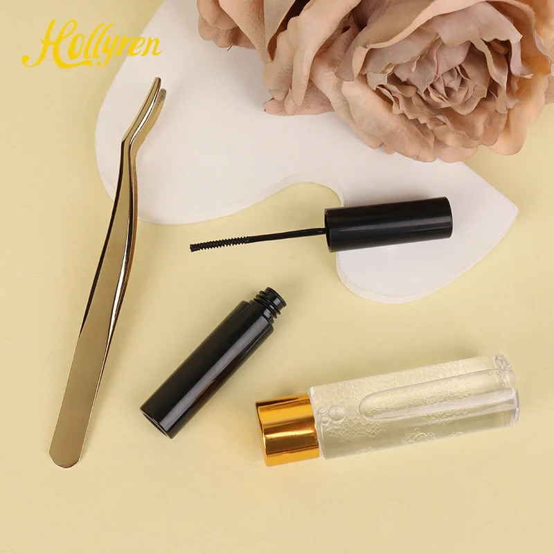Hollyren Eyelash Glue Adhesive For Cluster Diy Lashes Long Lasting False Strip Lash Glue Waterproof Slime Diy