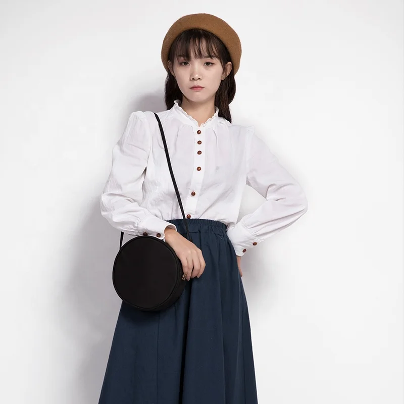 Round Crossbody Wallet, Fashion Circle Crossbody Purse Clutch Handbag-YONBEN Ready to ship RTS