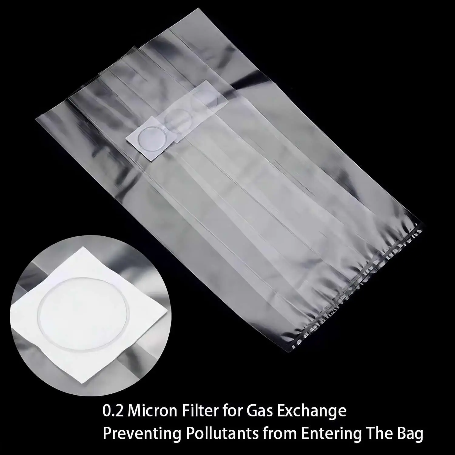 autoclaveable mushroom grow bags biodegradable white button mushroom growing bag with injection port 0.2 micron felt grow bag