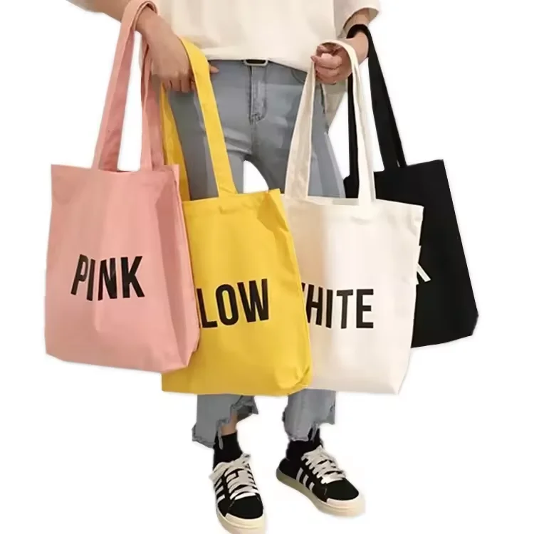 Wholesale Recyclable Organic Cotton Reusable Shopping Tote Bag Custom Design with Logo for Supermarket Use Gift or Promotion